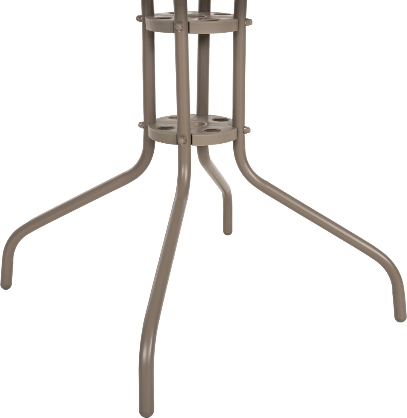 Tavolinë e jashtme katrore FIGO FH5036.04, ngjyrë shampanjë, metal-xham, 70x70x72.5 cm 7