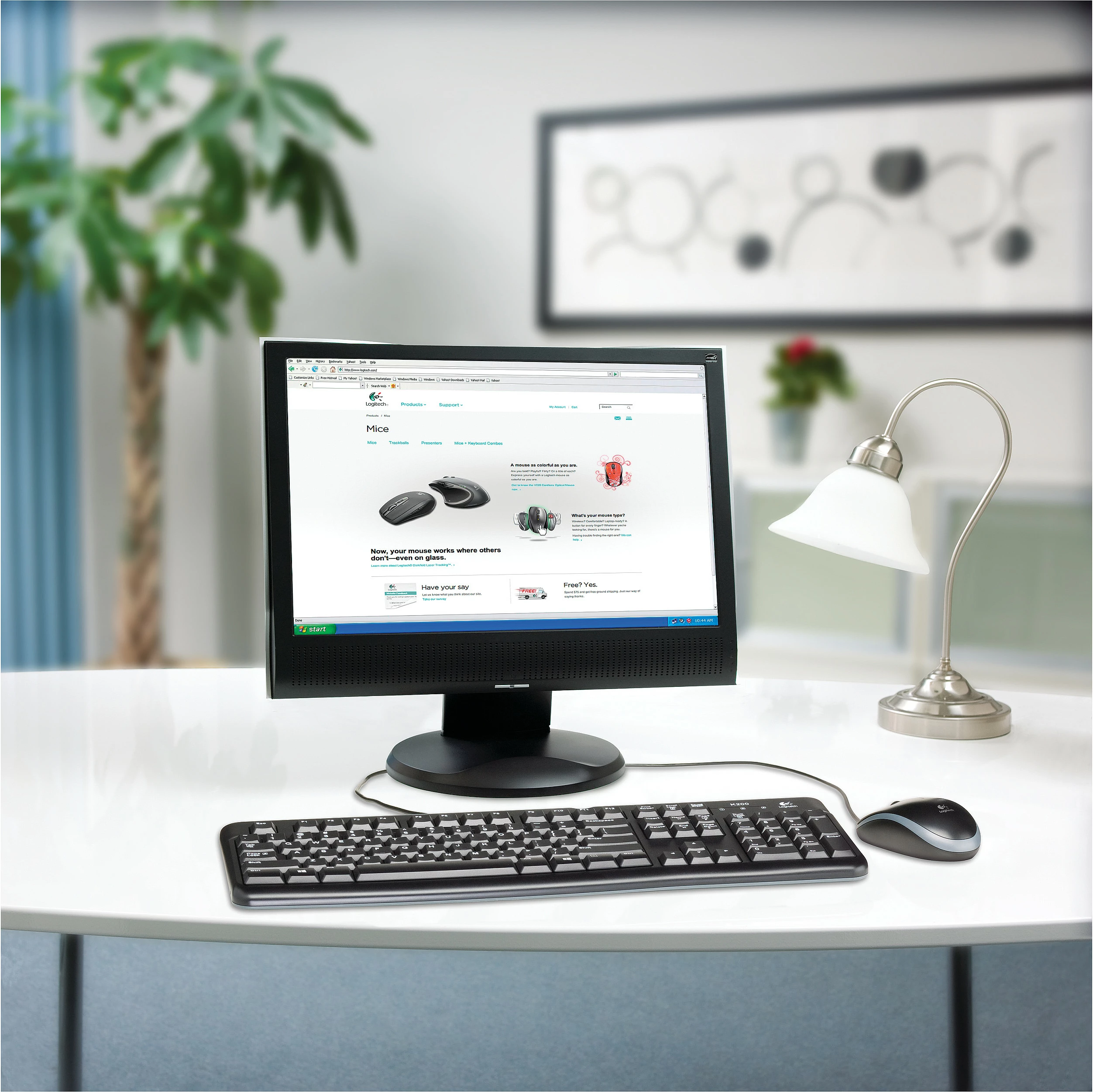 Tastierë Logitech K120, AZERTY, me kabllo, e zezë