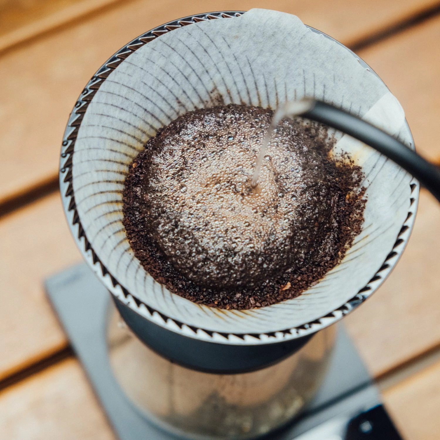 Dripper kafeje Hario V60-02 VDN-02-B 1-4 gota (300-500 ml), i zi