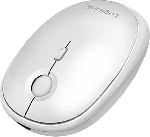 Maus LogiLink, wireless 2.4GHz & Bluetooth, 800/1200/1600 DPI, i bardhë