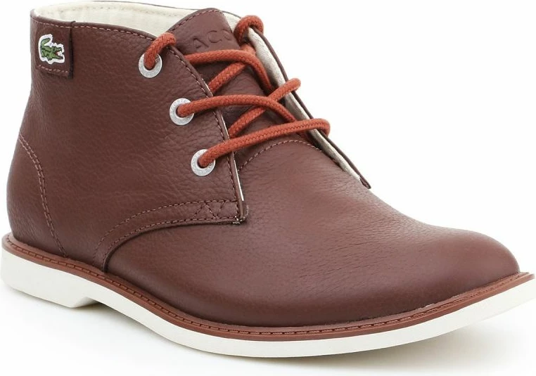 Këpucë të larta për djem Lacoste, ngjyrë kafe