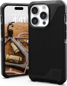 Mbështjellës UAG Metropolis LT MagSafe për iPhone 15 Pro, Kevlar, Zi