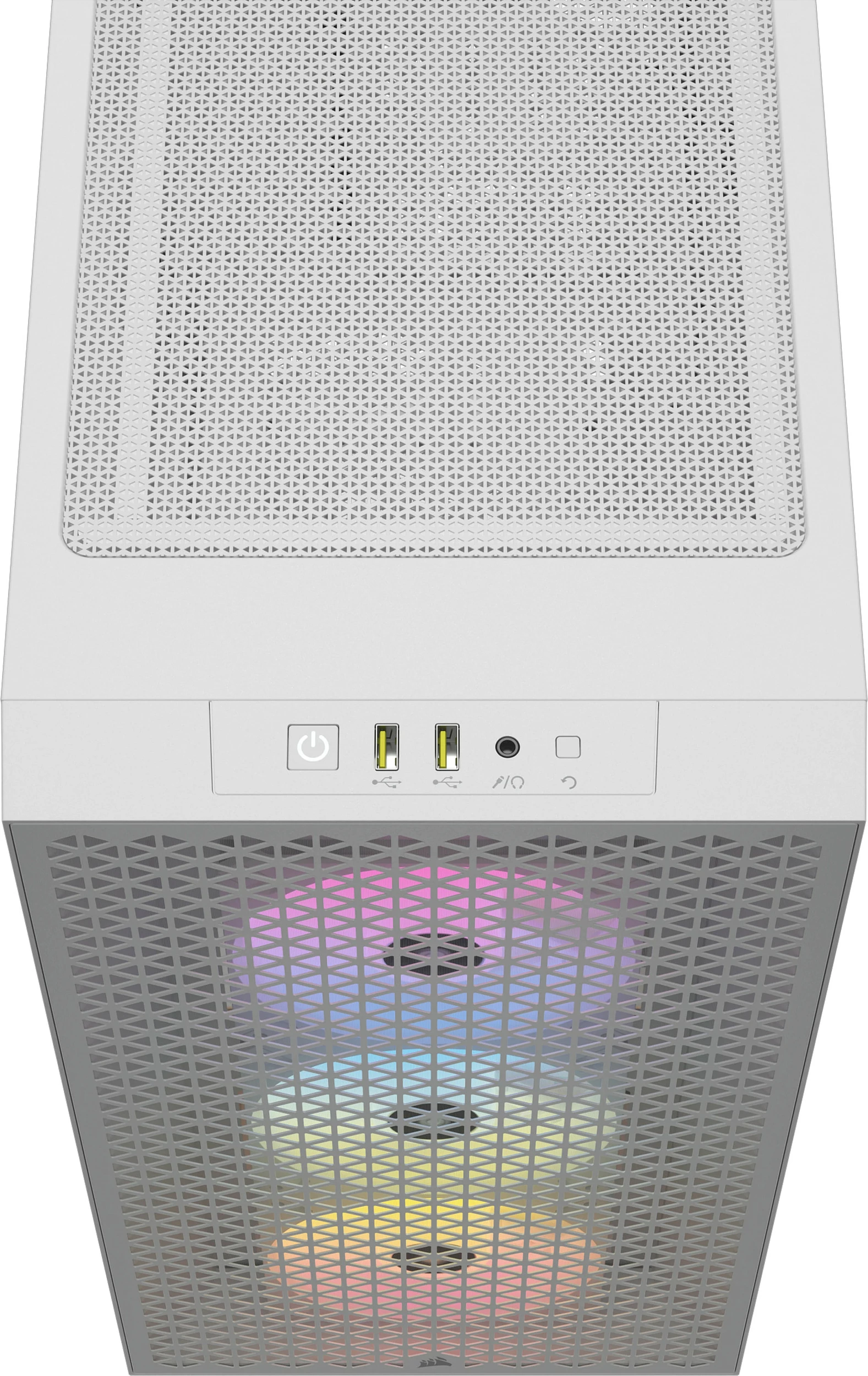 Kasë Corsair 3000D RGB Airflow, midi tower, ATX, e bardhë