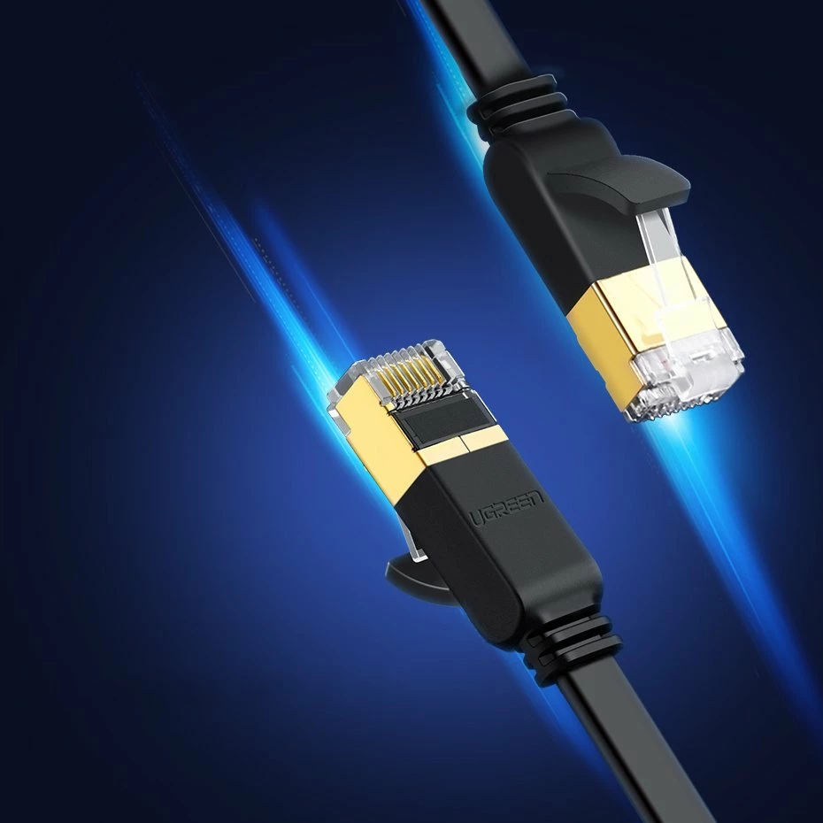 Kabllo rrjeti Ugreen NW106 11265, Cat 7 STP, RJ45, 10m, e zezë
