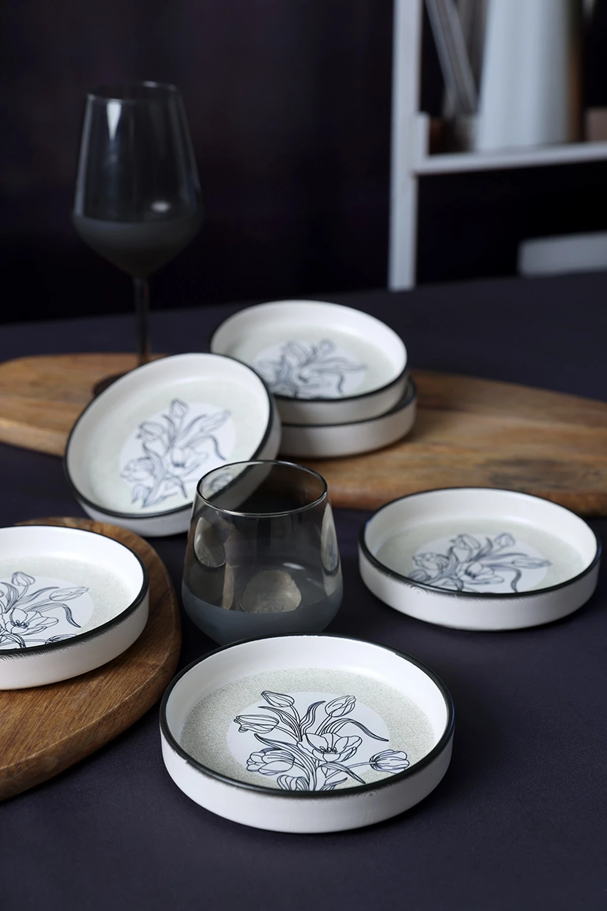 Set tasash qeramike (6 copë), Hermia Concept, X00017909