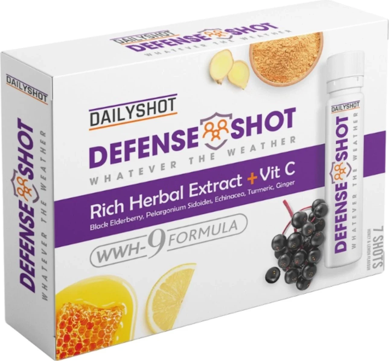 Defense Shot (Ekstrakte bimore për rritje te imunitetit), 7 x 25 ml