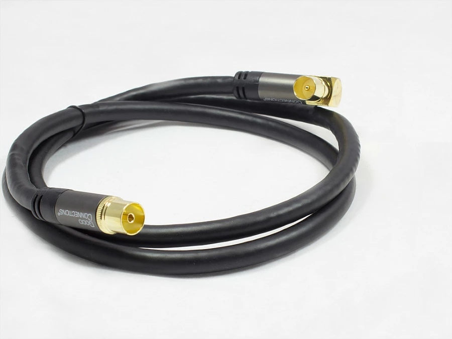 Kabllo antene TV GoodConnections SmartFLEX RG-6/U, 1.5m, 75Ω, e zezë