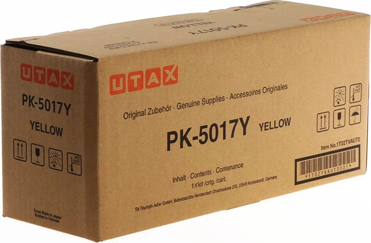 Toner, Utax, PK-5017Y / 1T02TVAUT0, kapacitet 6000 faqe, e verdhë
