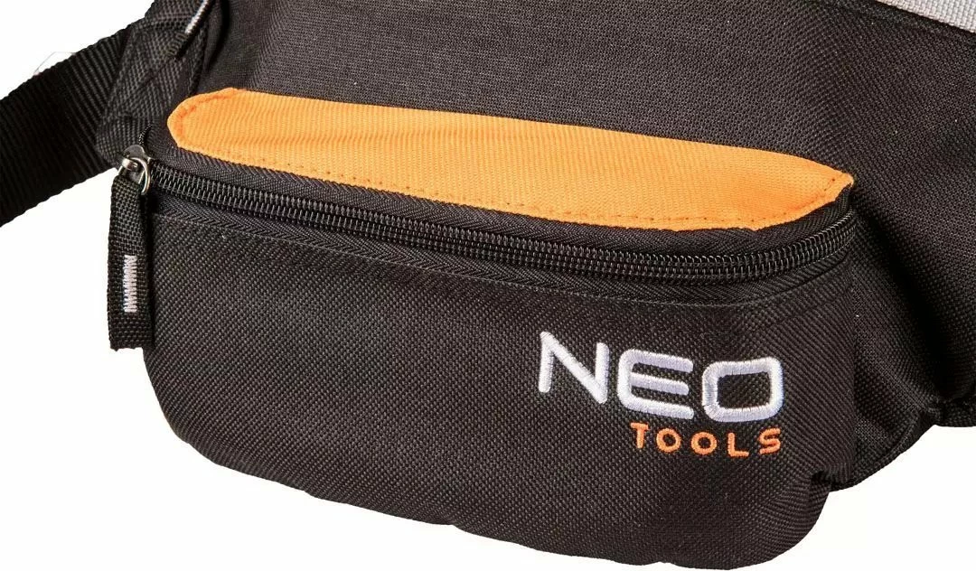 Çantë beli Neo 84-311, poliester i përforcuar, 2 ndarje, rrip i rregullueshëm, e zezë