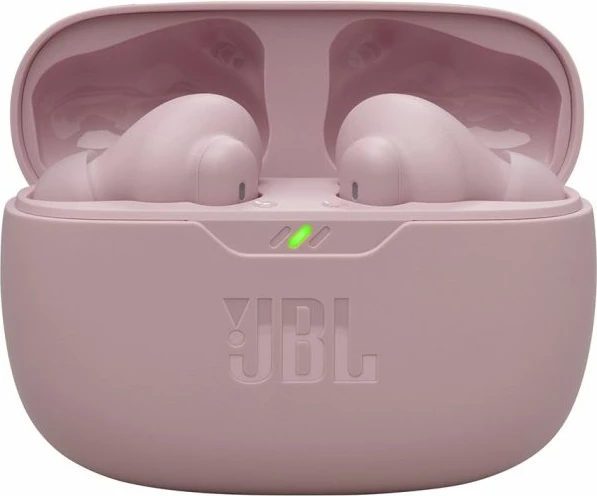 Kufje JBL Wave Beam 2, True Wireless, Bluetooth 5.3, ANC, 4 mikrofona, IP54, deri 40h, me kuti karikimi, rozë