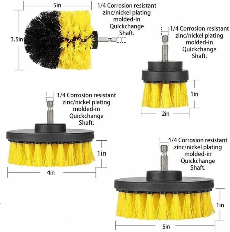 Brushe E Rrumbullaket Per Pastrim Set