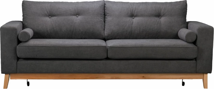 Krevat-sofë Lusso, 3 vende, gri lino 17, 218x85x87