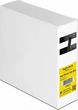 Tub termo-tkurrës DeLOCK 19921, 4.8 mm, 1 m, raport 2:1, i zi