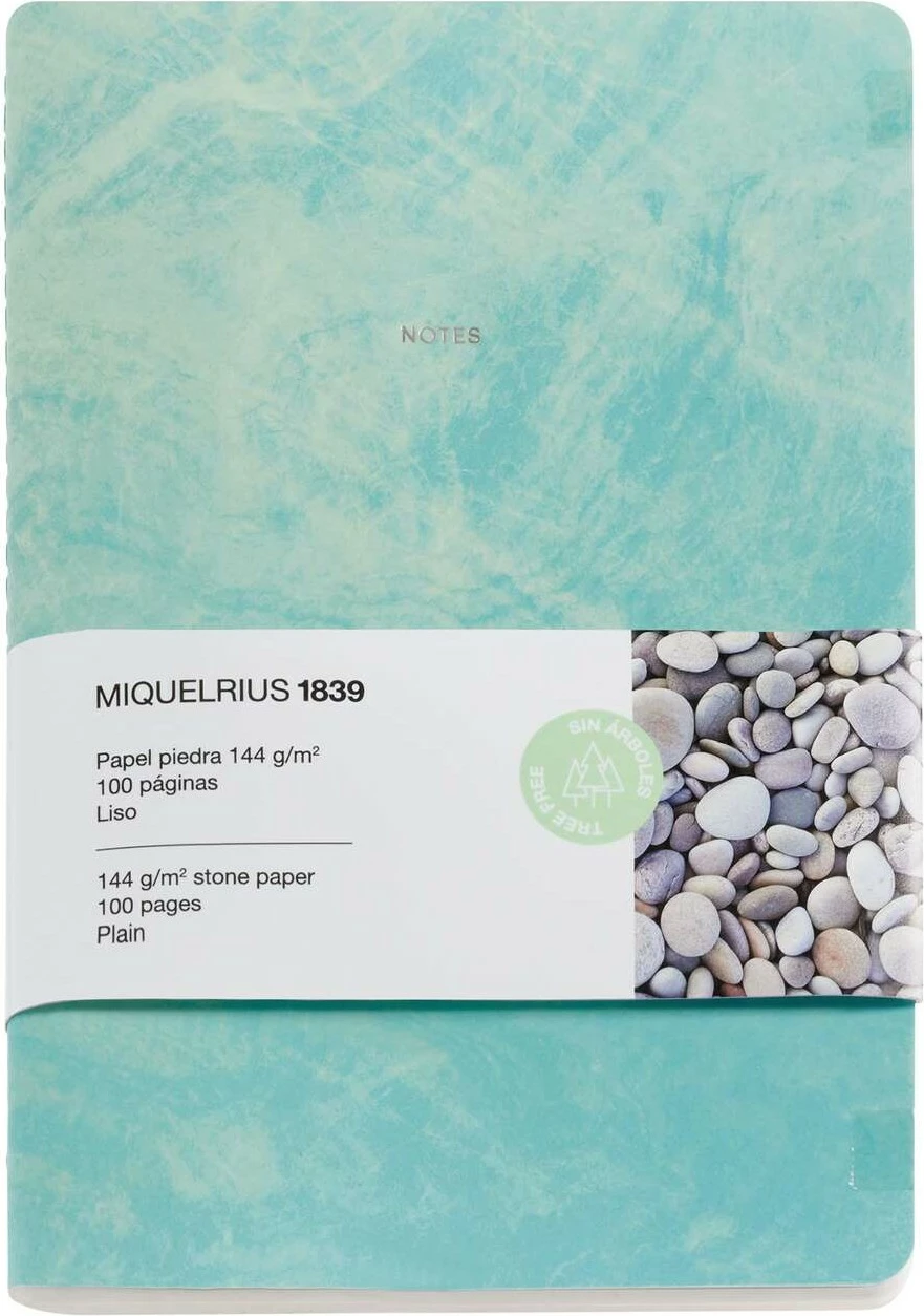 Fletore MAUL Miquelrius STONE PAPER A5, 50 fletë, e gjelbër