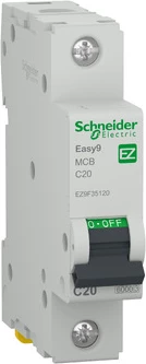 Siguresë Automatike 1P, C 20A, 6kA - Schneider