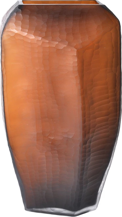 Vazo qelqi ngjyrë kafe, CISEAU HONEY, 21x12x38 cm