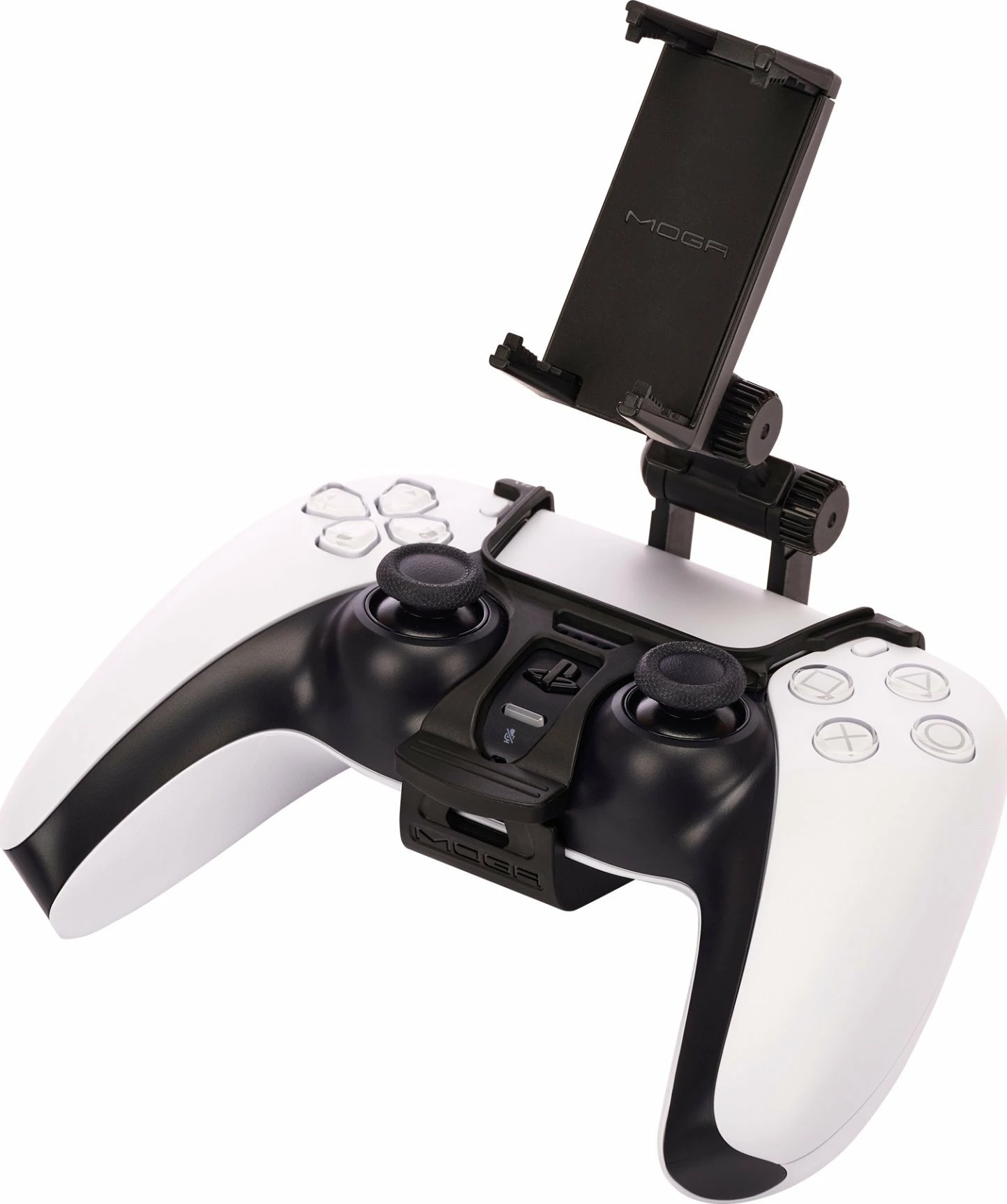 Mbajtëse telefoni PowerA Phone Holder për kontrollor DualSense & DualShock 4, e zezë