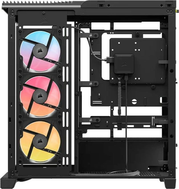 Kasë Corsair 4500X LX RGB midi tower, xham i temperuar, e zezë