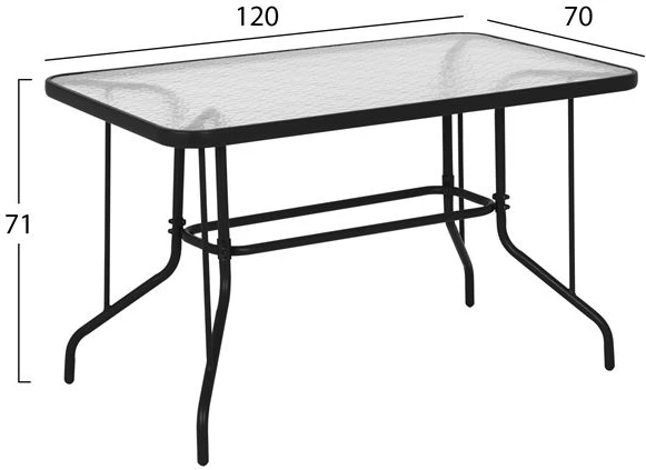 Set kopshti tavolinë & karrige Leon FH10565.01, 5 pjesë, hiri