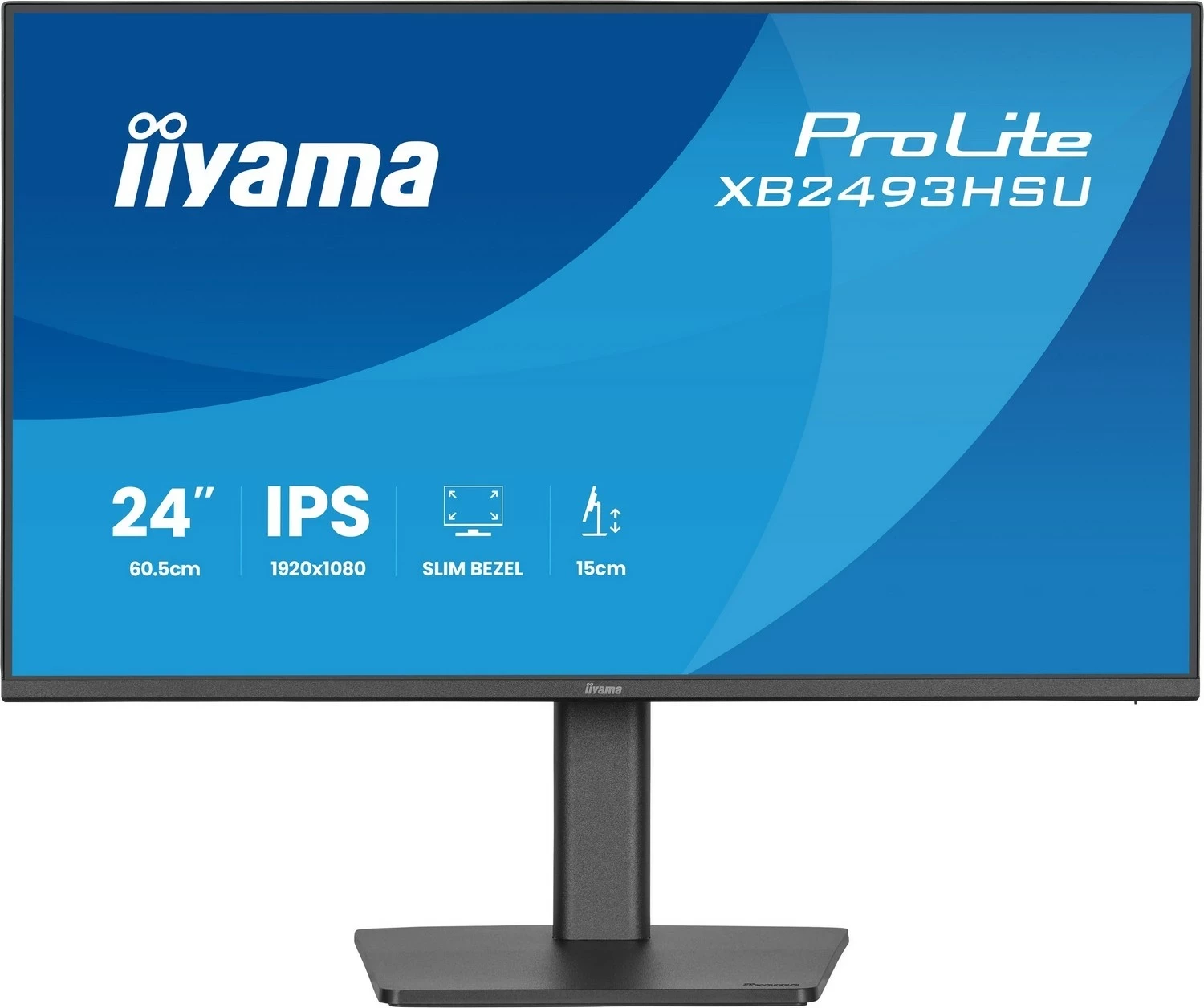 Monitor iiyama ProLite XB2493HSU-B1, 23.8 inch, Full HD, IPS, HDMI, DisplayPort, USB, e zi