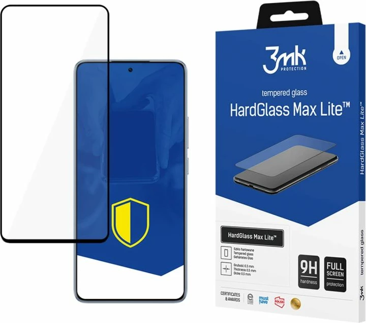 Mbrojtëse xhami 3mk Protection HardGlass Max Lite për Xiaomi 14T, e zezë