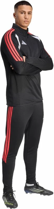 Pantallona sportive për meshkuj adidas, të zeza e të kuqe [Madhësia: M]
