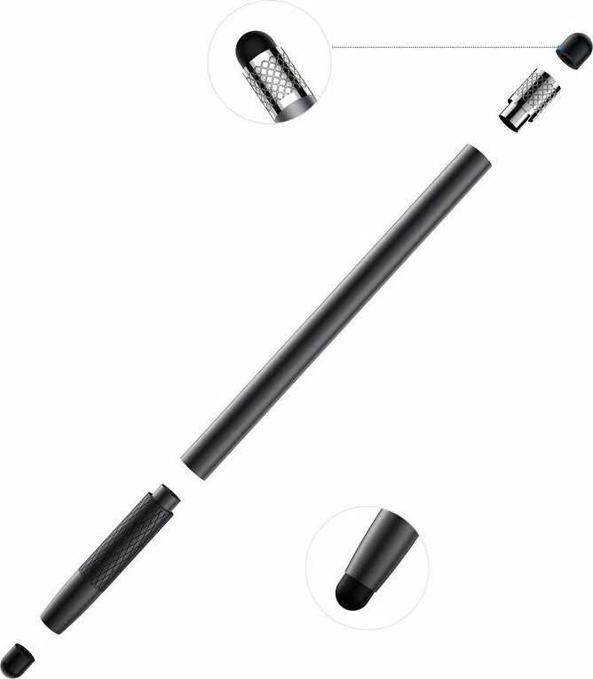 Stilolaps stylus Joyroom JR-DR01 për ekrane kapacitivë, 165 mm, set me 2 maja rezervë, i zi