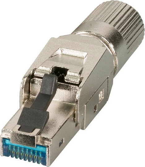 Konektor RJ45 EFB Elektronik 88035P8.1, Cat6A, 22/26 AWG, metal (zink), argjendtë