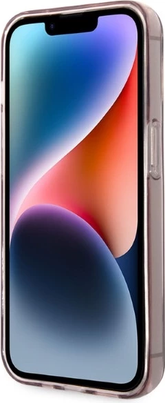 Mbështjellës Karl Lagerfeld KLHCP14LHNCHTCP për iPhone 14 Pro 6.1", hardcase, rozë