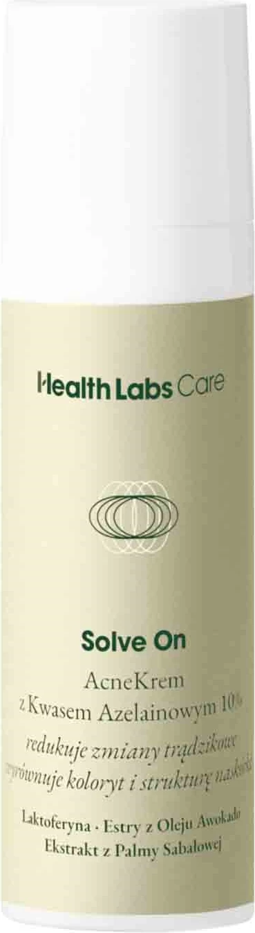 Krem për akne për femra HealthLabs Solve On AcneKrem acid azelaik 10%, 30ml