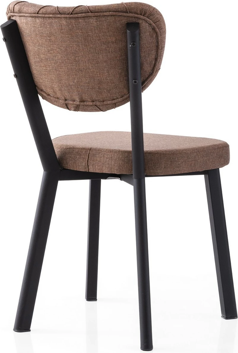 Set karrigesh (2 copë) Skye Decor, Enzo - 815 V2, ngjyrë e zezë dhe kafe