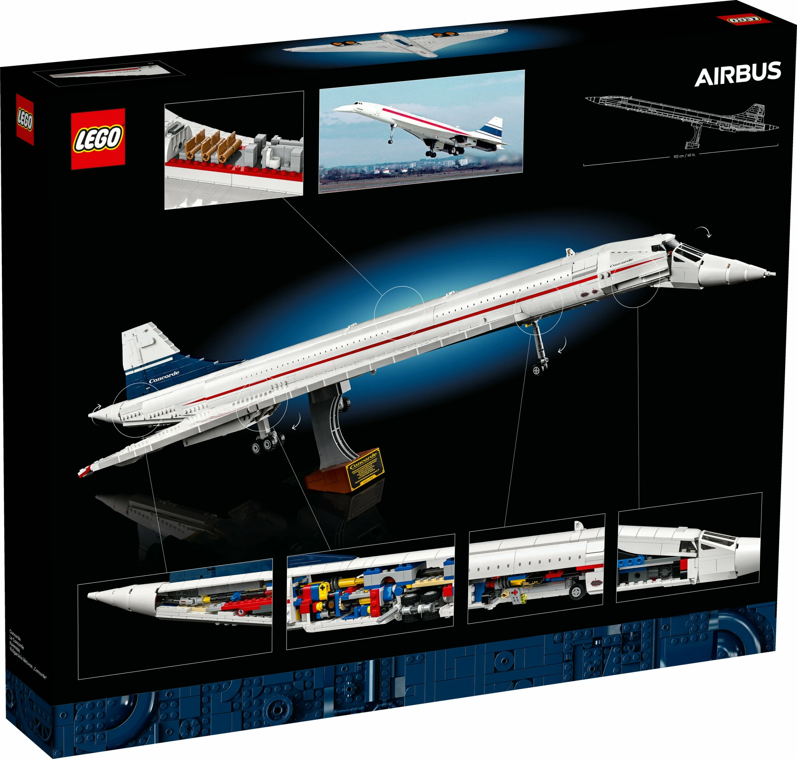 Set ndërtimi LEGO ICONS Concorde, 2083 pjesë, shumëngjyrësh