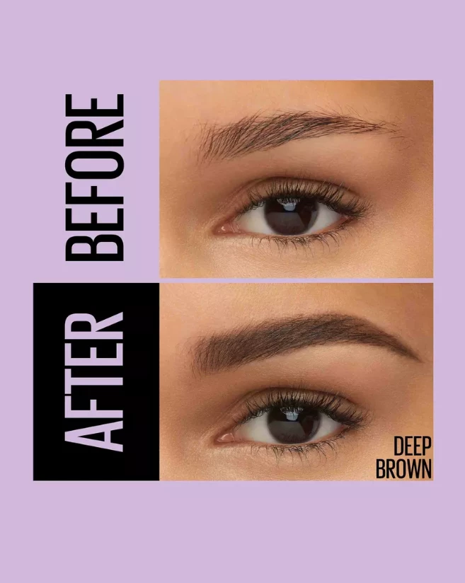 Laps për vetulla Maybelline Express Brow Satin Duo 2in1 Dark Brown, 10 g