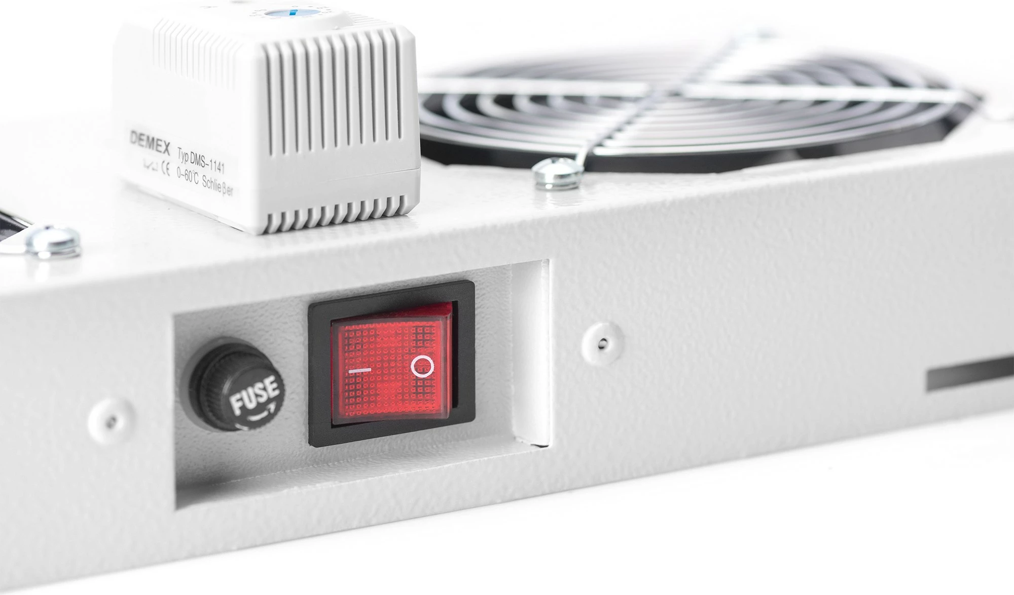 Ventilim tavan për kasë Digitus, 19 inç, 2 ventilatorë, gri