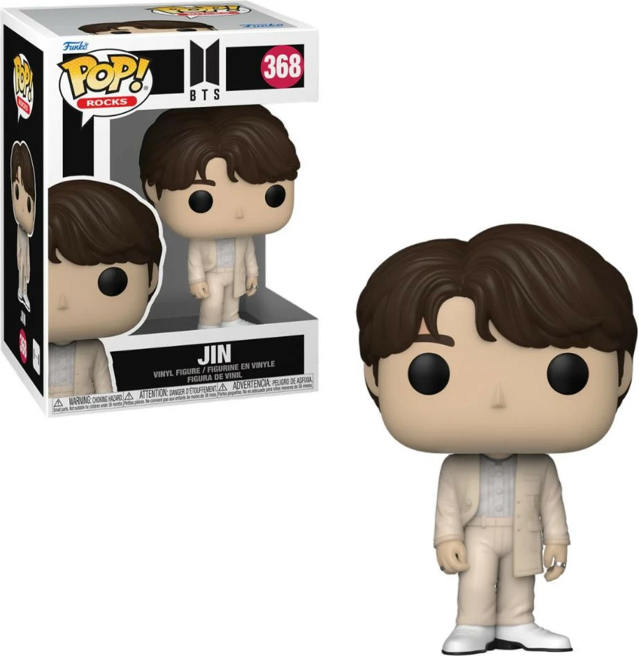 Figurinë koleksionuese Funko Pop! Rocks BTS - Jin, vinil, bezhë