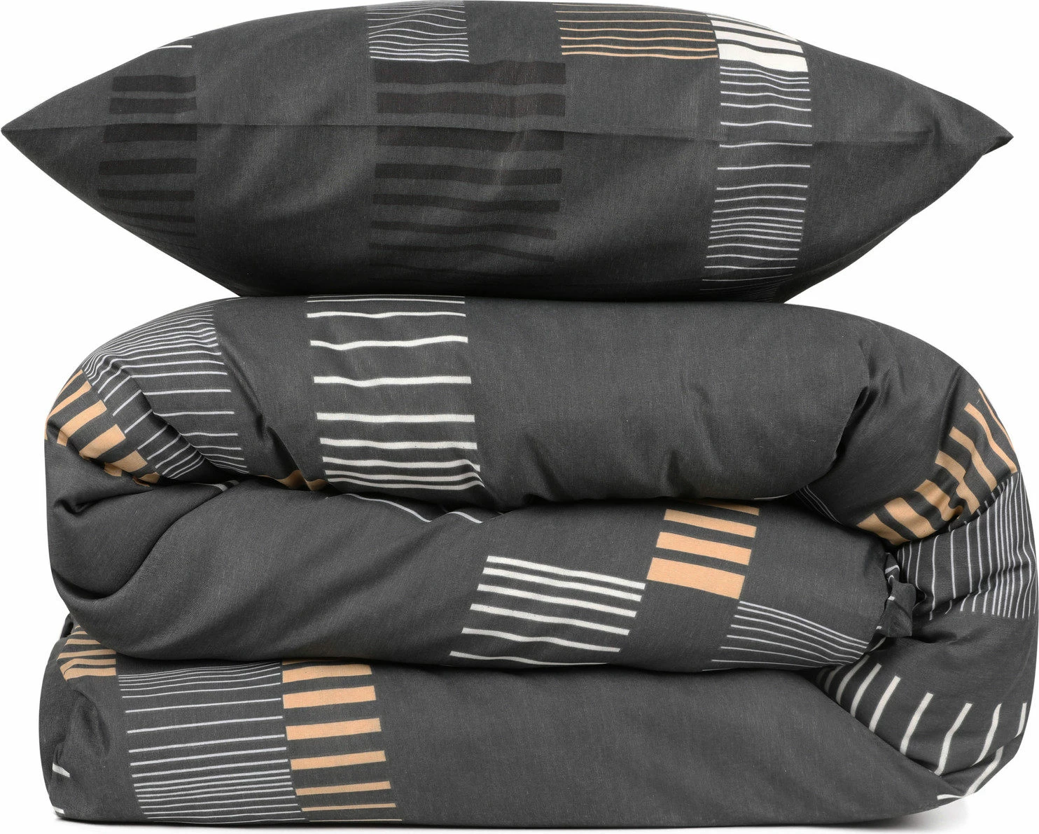 Set mbulesë jorgani Single XL, Trace, anthracite, L'essentiel