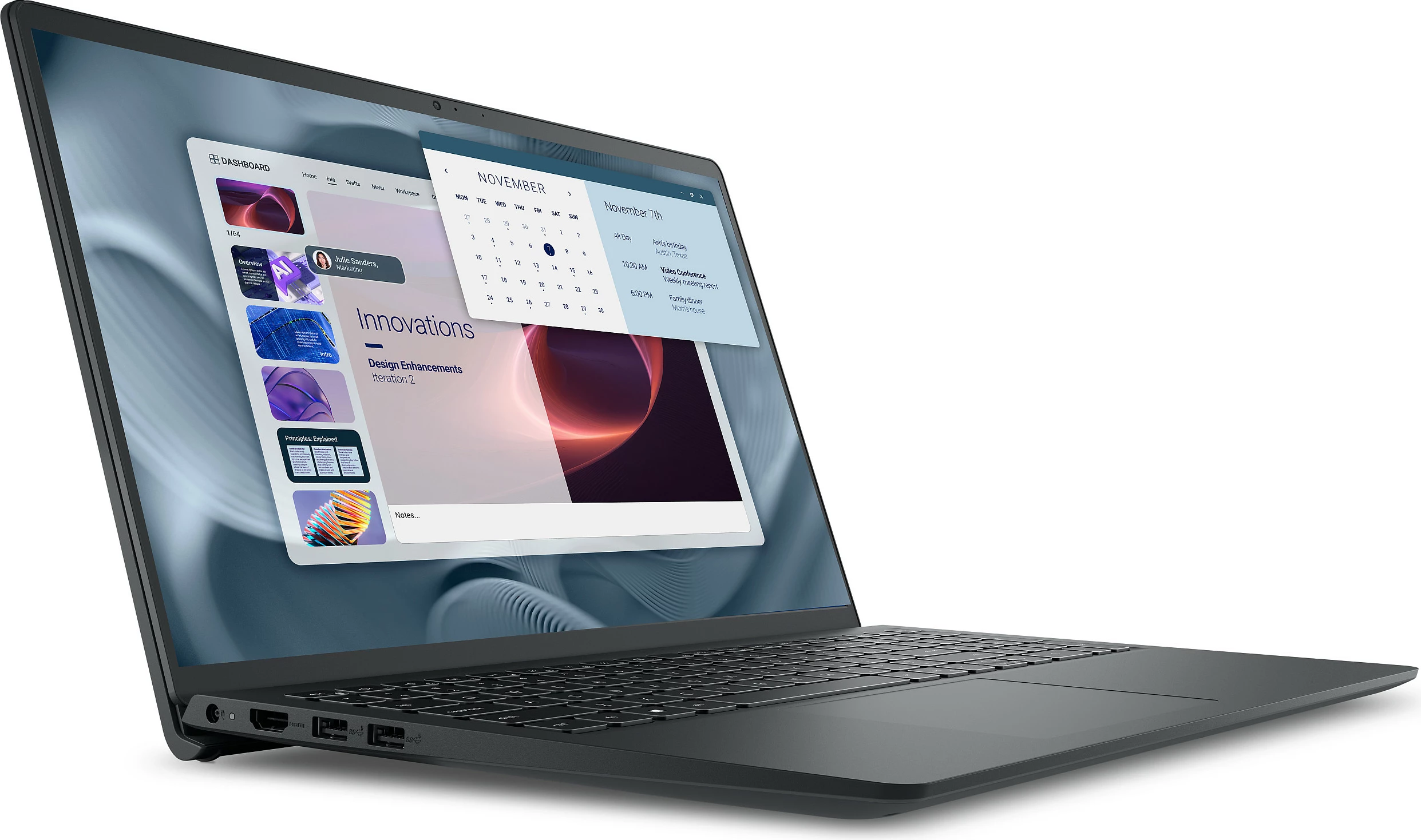 Laptop Dell Pro 15 Essential PV15250, i5-1334U, 16GB RAM Memorje, 1TB SSD, Windows 11 Pro, tastierë AZERTY FR, gri e errët