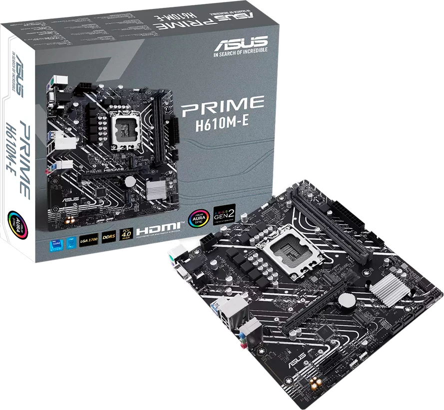 Pllakë amë ASUS PRIME H610M-E-CSM LGA1700 mATX, DDR5, 2x M.2, 4x SATA, PCIe 4.0
