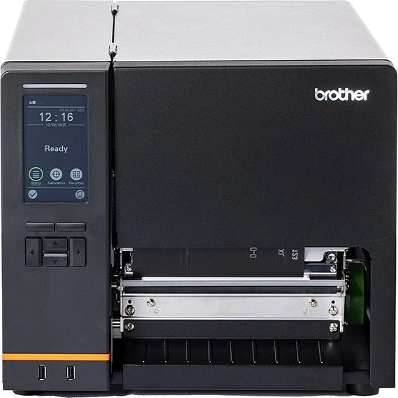 Printer etiketash Brother TJ-6421TN, direct thermal/thermal transfer, 203 x 300 DPI, Ethernet/Wi‑Fi/Bluetooth, e zezë