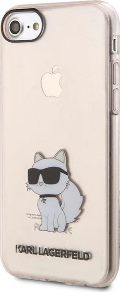 Mbështjellës Karl Lagerfeld KLHCI8HNCHTCP për iPhone 7/8/SE 2020/SE 2022, Choupette, Rozë