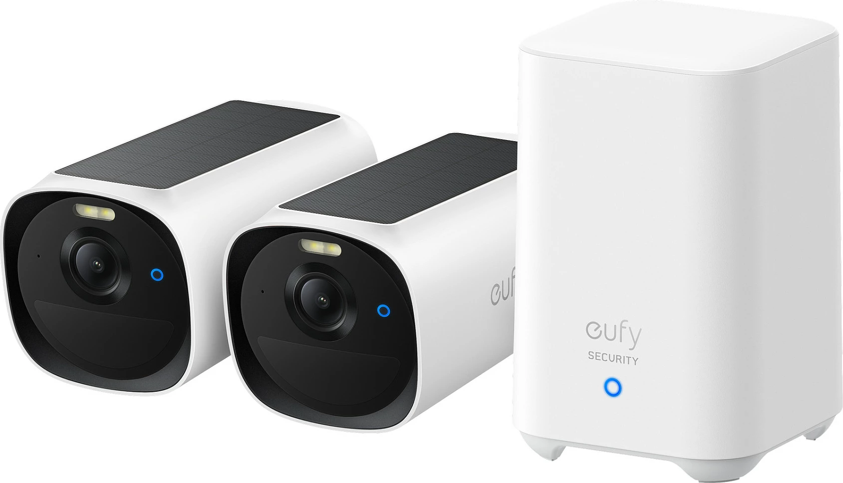 Kamerë sigurie EUFY eufyCam E40 2-Cam Kit + HomeBase S280, 2688x1520, IP66, Wi‑Fi, bardhë/zezë