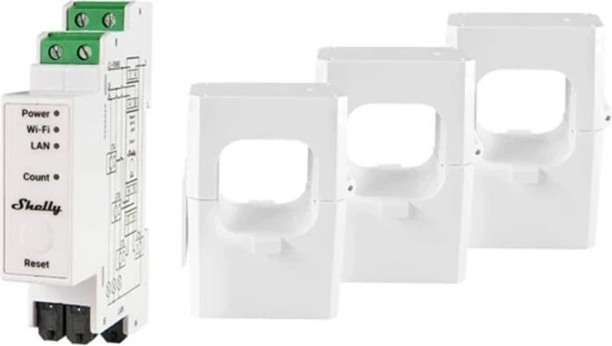 Matës Energjie Shelly 2-drejtimshëm PRO 3EM 400A me WiFi
