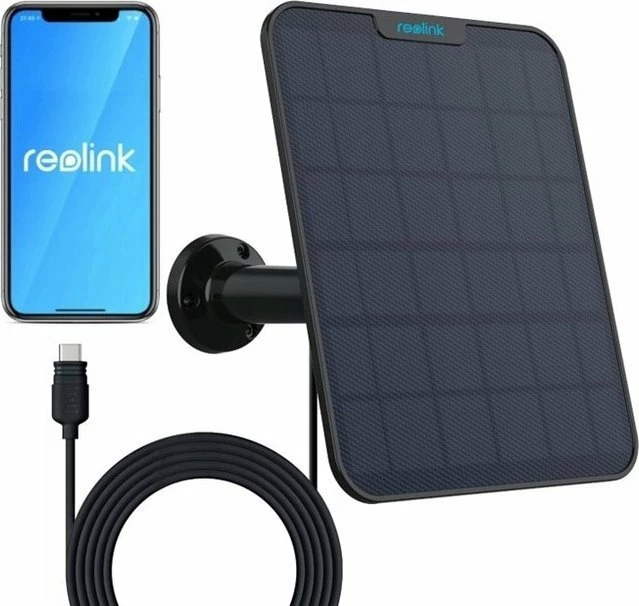 Panel diellor Reolink Solar Panel Model 2 6W 6V IP65 me kabllo 4.5m, i zi