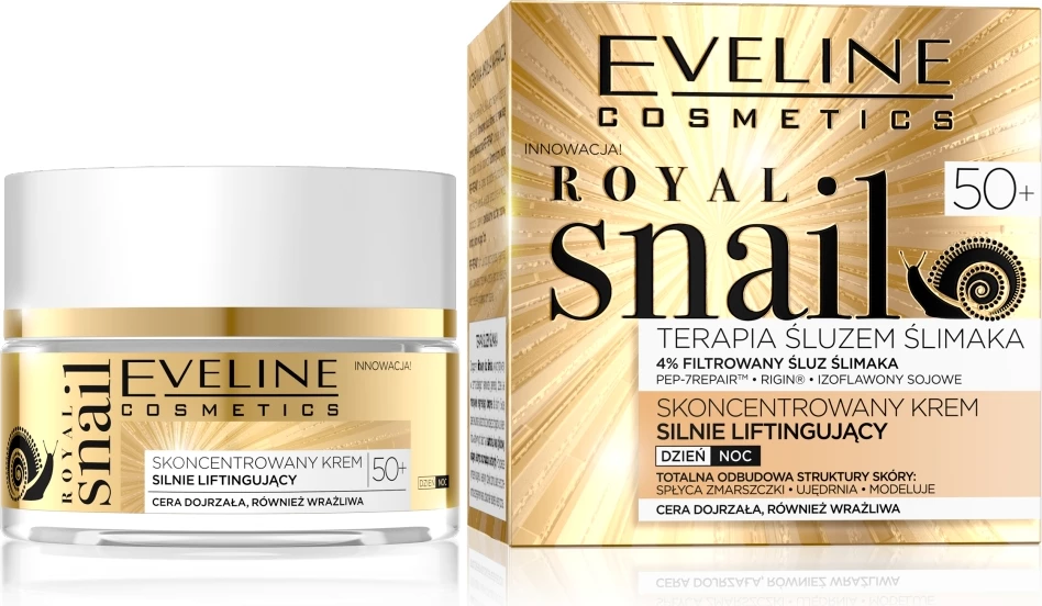 Krem fytyre për femra Eveline Cosmetics Royal Snail 50+ concentrated highly lifting, 50ml
