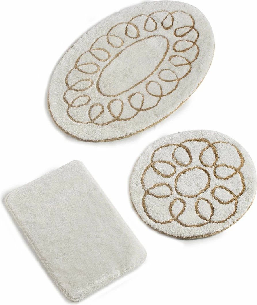Set tapetash për banjo (3 copë), Mijolnir, Safir - ecru