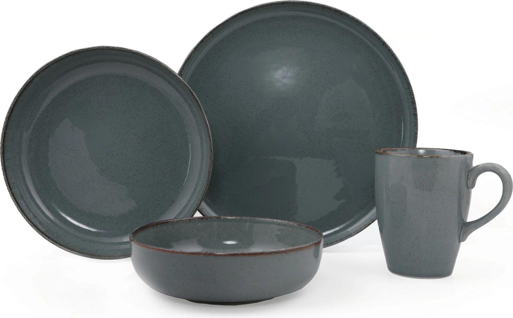 Set darke 16 pjesësh, Hermia Concept, gri, MOD16Y2730P01