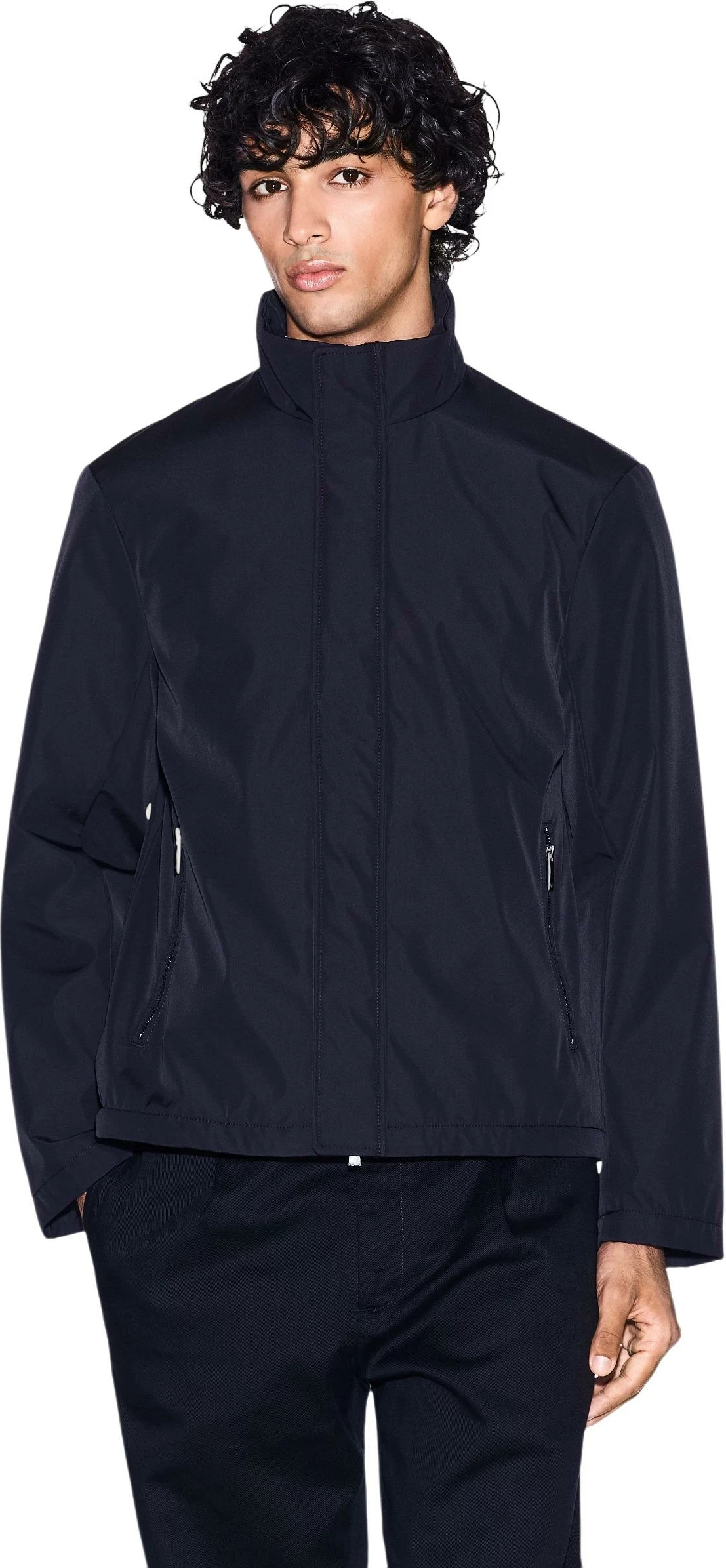 Jakne Armani Exchange XM001579 AF16926 për meshkuj, kaltër e errët