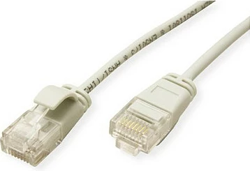 Kabllo rrjeti ROLINE Green 21.44.3901, Cat6a, 0.3m, RJ-45 në RJ-45, 10GbE, gri