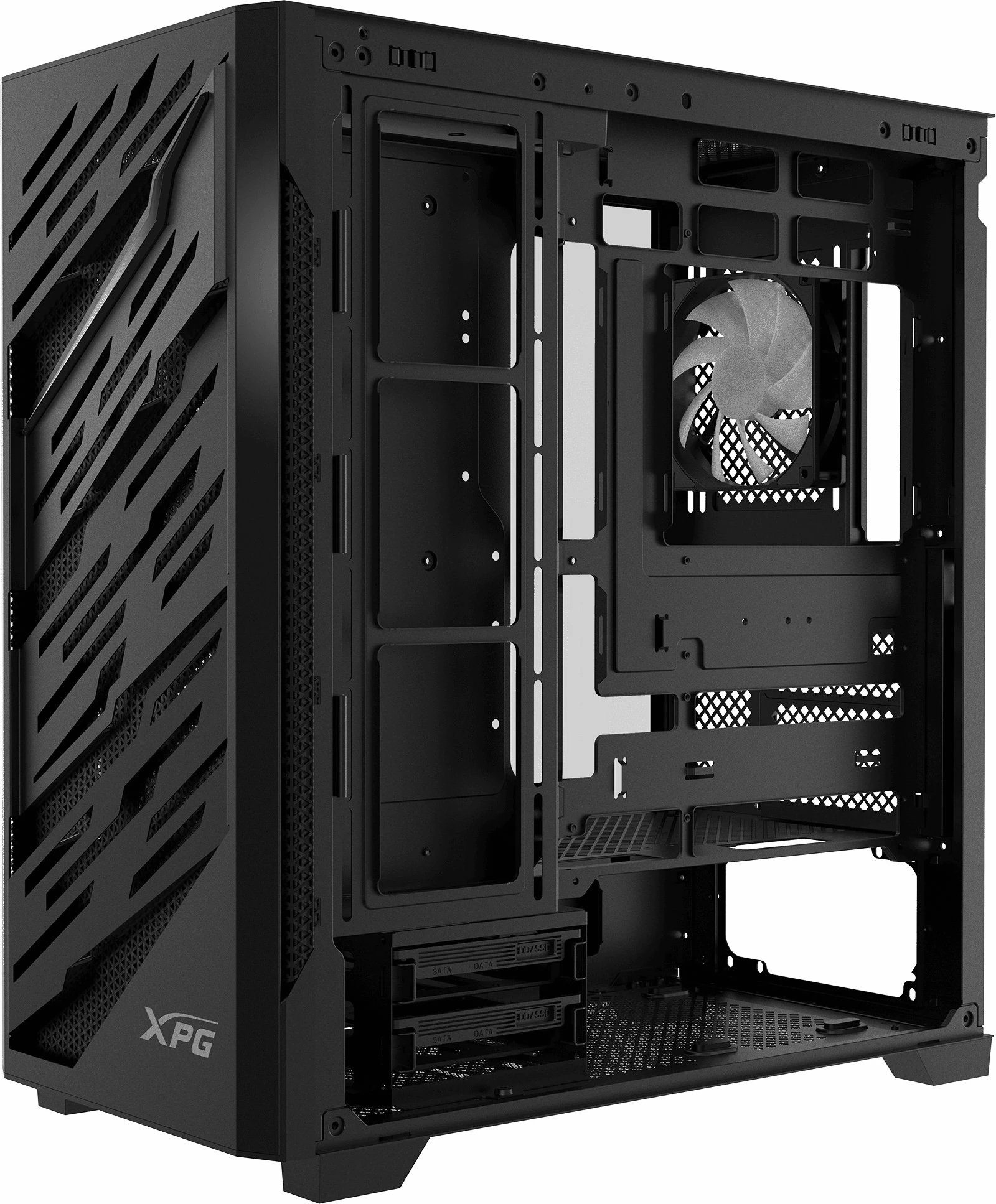 Kasë XPG Starker Air BTF ARGB (STARKERAIRBTFMTA-BKCWW) Midi Tower ATX/E-ATX, USB-C, 4x 120mm ARGB fan, e zezë