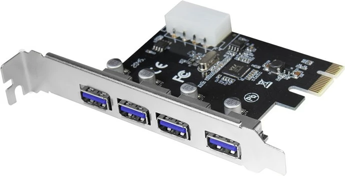 Kartelë PCIe LogiLink PC0057A, 4 porta USB 3.0, 5 Gbit/s